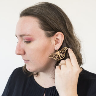 Emperor Moth Earrings